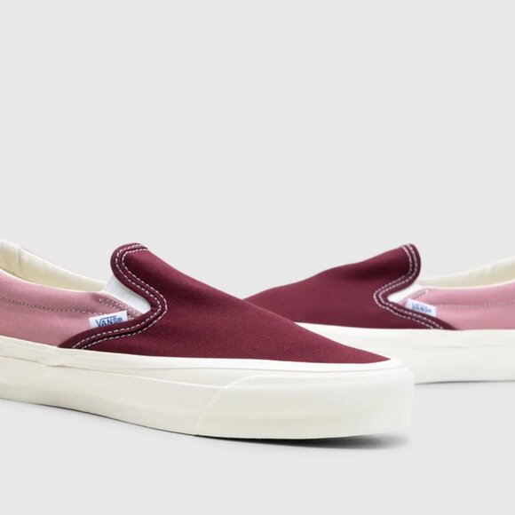 Vans Premium BMX Slip-on Reissue 98 LX Skate Shoes Maroon VN000CSE5T2 US 10 NEW - Picture 9 of 12